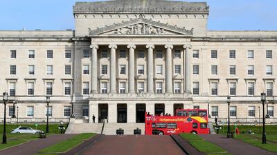 Stormont Castle in Belfast; the Northern Irish capital had been in the bidding for the 2023 Capital of Culture designation. AFP/Paul Faith