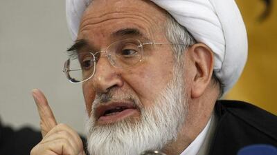 Mehdi Karrubi was detained for three years at a safe house for orchestrating anti-government protests in 2009. Behrouz Mehri / AFP