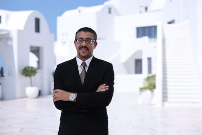 Rachid Bakas, the general manager of Anantara Retreat Santorini Abu Dhabi. Photo: Anantara