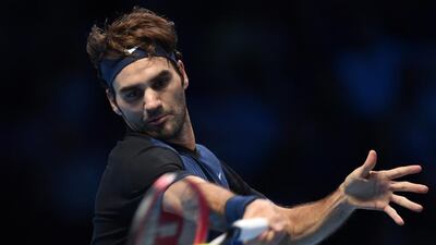 Roger Federer shown in action during the ATP World Tour finals last November. Tony O'Brien / Action Images / Reuters / November 19, 2015