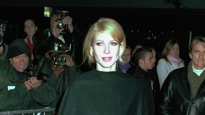 Gwyneth Paltrow, in a strapless LBD and pashmina, attends the premiere of 'Bounce' on November 15, 2000 at the Ziegfeld Theatre in New York, US. Getty Images