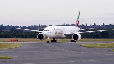 Emirates' third daily flight arrives in Birmingham. Courtesy Emirates