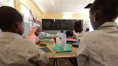 This bilingual programme is the first in a series of Dubai Cares aid in Senegal. Naser Al Wasmi / The National