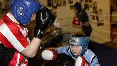 The UAE Boxing Federation is considering inviting fighters from the Handsworth Police Amateur Boxing Club of England, above, to train in Abu Dhabi.