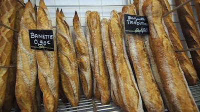 France’s 'Bread Observatory' notes that the French munch through 320 baguettes of one form or another every second - an average of half a baguette per person per day, and 10 billion every year. AFP