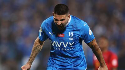 Aleksandar Mitrovic scored his 10th goal of the season against Al Taawoun. Getty Images