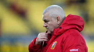 British & Irish Lions head coach Warren Gatland during the second Test against New Zealand at Westpac Stadium, Wellington on Saturday, July 1, 2017.