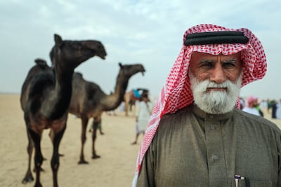 Native Liwa camels have a distinctive black coat. Victor Besa / The National