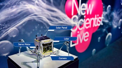 Abu Dhabi’s rocky terrain will provide the testing ground for the world’s smallest walking moon rover. Spacebit