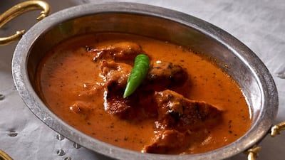 Old Delhi butter chicken at Indian restaurant Jamavar, which won one star in the inaugural Michelin Guide Doha. Photo: Jamavar