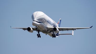 An Airbus Beluga XL transport plane. The firm and others are vulnerable to supply chain problems. Reuters
