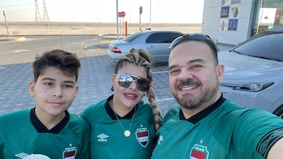Dr Ali Khayat, his wife Wasnaa Kirawi and son Abdullah set out on their journey to Qatar from the UAE. All photos: Dr Ali Khayat