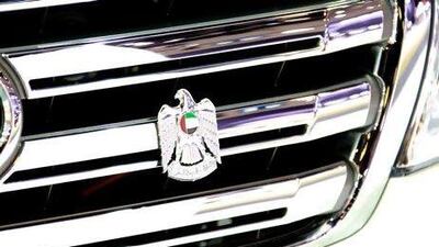 Toyota has rolled out a limited edition Land Cruiser that boasts accessories such as a chrome emblem of a falcon and UAE flag design. Courtesy Toyota