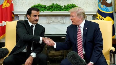 Qatar spent millions on lobbying in the US before Sheikh Tamim bin Hamad Al Thani met President Donald Trump in April. Reuters
