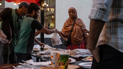 People buy samosas before iftar in Deira.