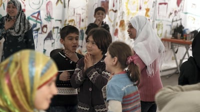 Dreamers Theatre launched on stage last month in Al Bab and Salman Ibrahim is hoping to children can perform at other venues across Syria soon. Bader Taleb