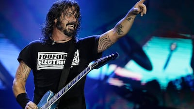 Foo Fighters' Dave Grohl at the Rock in Rio music festival in Rio de Janeiro, Brazil, in 2019. AP
