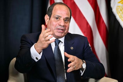 Egypt's President Abdel Fattah El Sisi is among the Middle East leaders to join the initiative. AFP