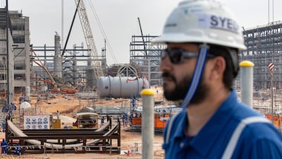 The construction site for the Borouge 4 petrochemical plant in Al Ruwais. Bloomberg