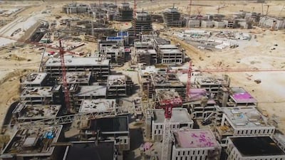 Aerial footage shows significant progress on the site. Courtesy: Expo 2020 Dubai