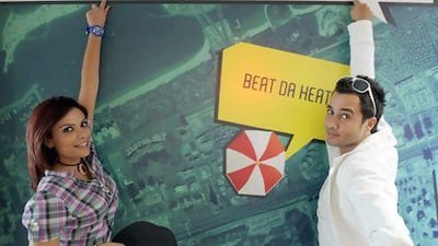 Star FM's Rania Younis and Hassan Al Sheikh. Star FM