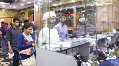 UAE is the biggest source of GCC remittances into India, accounting for 38.7 per cent, followed by Saudi Arabia with a 28.2 per cent share. Reem Mohammed / The National