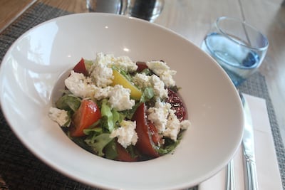 A salad containing feta cheese. Couresy Riva Ristorante