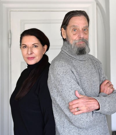 Marina Abramovic and her former partner Ulay in Stockholm.