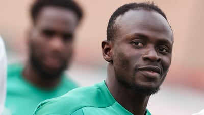 Senegal's forward Sadio Mane attends a training session at the Omnisports Ahmadou Ahidjo stadium in Yaounde on February 1, 2022, on the eve of the 2021 Africa Cup of Nations (CAN) semi-final against Burkina Faso. AFP