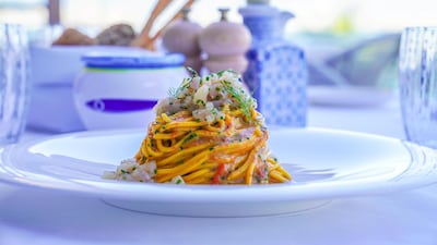 Spaghetti ricci e ricciola at Alici