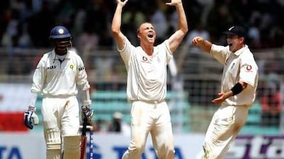 England triumphed against India in the third and final Test at Wankhede Stadium in Mumbai on March 22 in 2006.