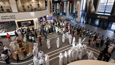 The Mohamed bin Zayed City station is one of the first to open on the national network