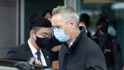 Nato Secretary General Jens Stoltenberg at Incheon International Airport in South Korea on Sunday. EPA