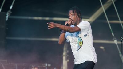 Travis Scott has cancelled his appearance at the Abu Dhabi F1. Getty Images