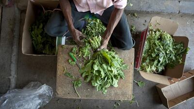 The increase in vegetable prices were among the main contributors to higher inflation in the food and non-alcoholic beverages category in February. Silvia Razgova / The National