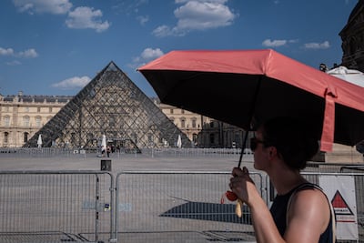 Paris's Louvre museum closed early this week because of the heat. Getty Images