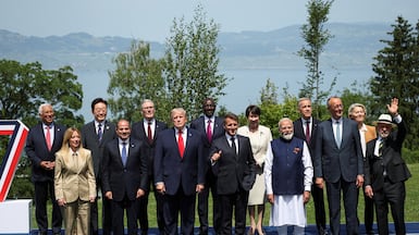 President Emmanuel Macron lauds France's 'several victories' at the G7 summit in the Alpine town of Evian-les-Bains. AFP