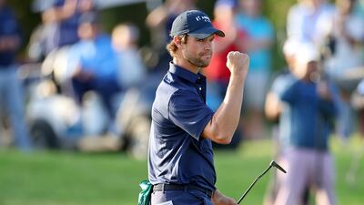 Thomas Detry of Continental Europe celebrates. Getty