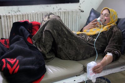 A victim of a 2014 gas attack in Hama, Syria. Bashar Al Assad's forces were known to have used chemical weapons on a number of occasions against its own people during the Syrian Civil War. Reuters