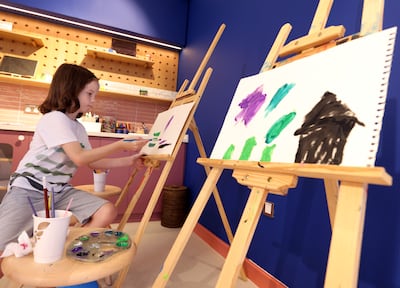 Children can get hands on at the Falcon Adventures room at Kids Palace. Photo: Chris Whiteoak/ The National