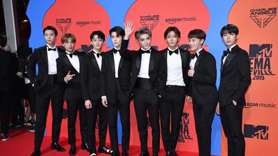 NCT 127 attend the MTV EMAs 2019 on November 3, 2019 in Seville, Spain. EPA
