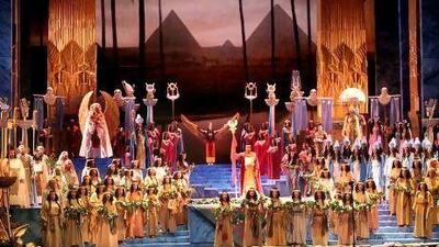 Verdi's Aida is performed on stage. Courtesy Royal Opera House Muscat