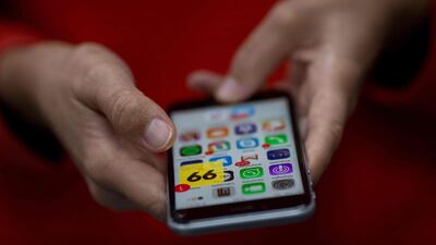 Internet usage exceeds 90 per cent of the population in the UAE. Mauro Pimentel / AFP