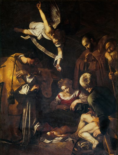 Caravaggio's 'Nativity with St Francis and St Lawrence' (1609) has been missing since 1969 when it was stolen from the Oratory of Saint Lawrence in Palermo. Photo: public domain