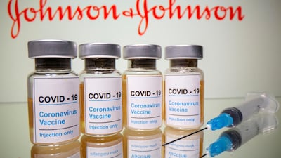Vials of the Johnson & Johnson vaccine. REUTERS