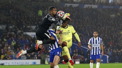 BRIGHTON RATINGS: Robert Sanchez 7 - The Spanish goalkeeper didn’t have much to deal with but saved Arsenal’s biggest chance when Smith-Rowe struck towards the near post. Getty