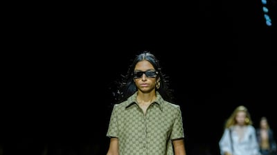 The Gucci monogram is reworked for spring summer 2024. AP