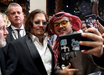 Depp premiered his second directorial work in Jeddah, 27 years after making his first. AFP