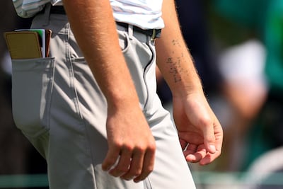Sam Bennett has the last words his father wrote before he died tattooed on his wrist: 'Don't wait to do something'. AFP
