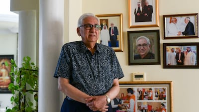 Vinay Varma, 76, has set up a number of successful restaurants in the UAE. Khushnum Bhandari / The National